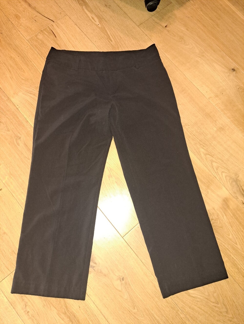 AB Studio Black Wide-Leg Pants